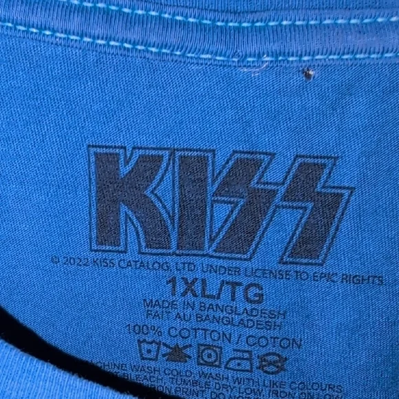 KISS Graphic Blue T-Shirt - Picture 2 of 4